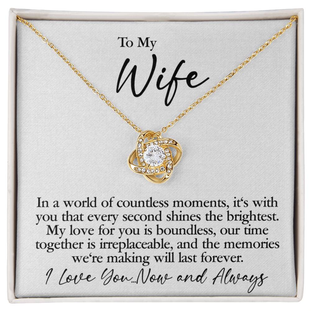 Wife - Countless Moments - Love Knot Necklace
