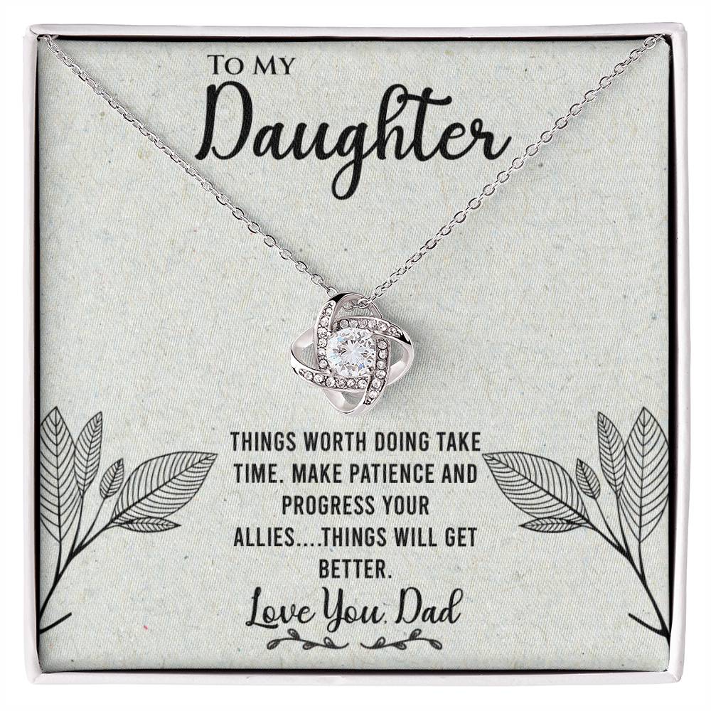 Daughter from Dad - Things Worth Doing - Love Knot Necklace