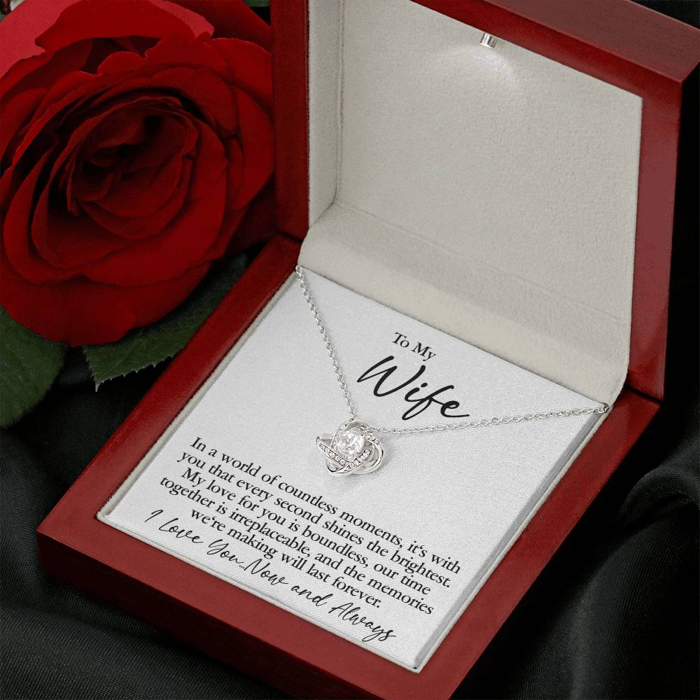 Wife - Countless Moments - Love Knot Necklace