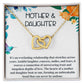 Mother & Daughter - Hearts Beat As One - Interlocking Hearts Necklace