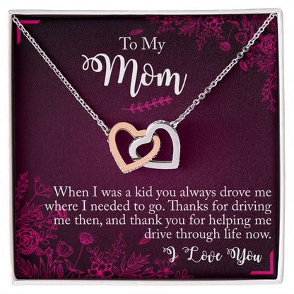Mom - Drive - Interlocking Hearts Necklace