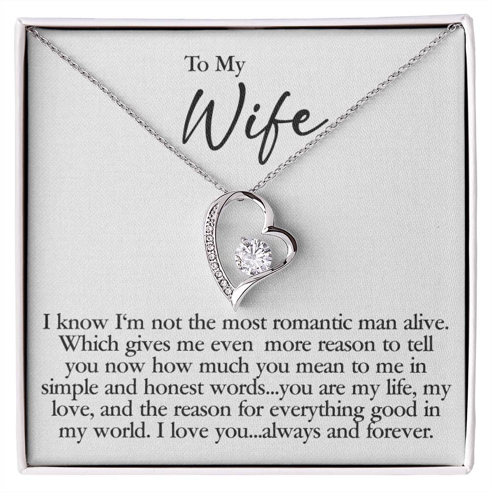 Wife - Simple and Honest Words - Forever Love Necklace
