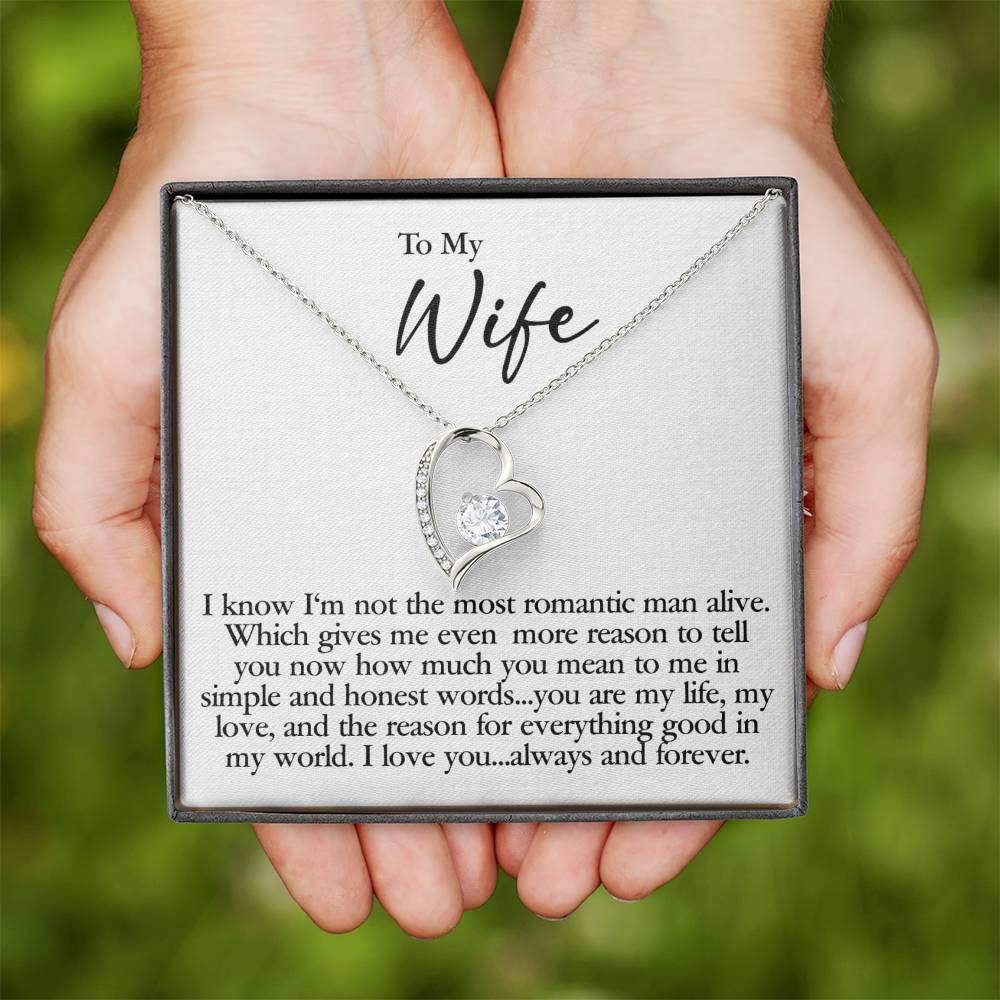 Wife - Simple and Honest Words - Forever Love Necklace